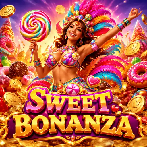 Doces coloridos do slot Sweet Bonanza